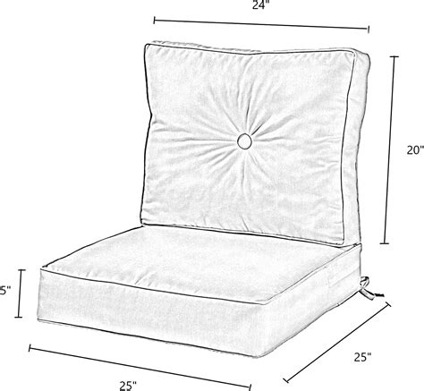 outdoor 2 piece sunbrella fabric deep seat cushion set concrete 313099293216 ebay