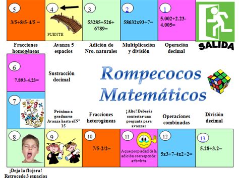 Las actividades ludico matematicas como recurso didactico. Juegos :: ROMPECOCO MATEMÁTICOS | Matematicas, Juegos de ...
