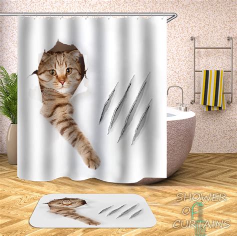 cat shower curtain collection shower of curtains