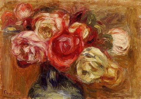 Vase Of Roses C1910 Pierre Auguste Renoir