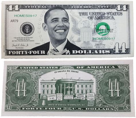 Eisenhower Dollar Set Obama 25 Dollar Bill