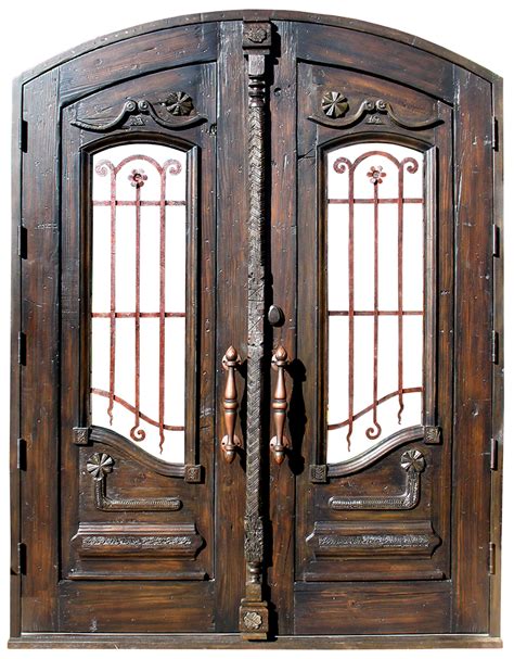 Door With Carving And Grillwork La Puerta Originals Custom Exterior