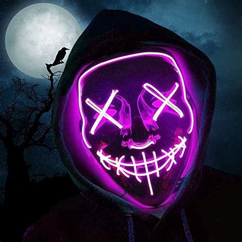 Smiling Halloween Led Purge Mask Hoverboard Store