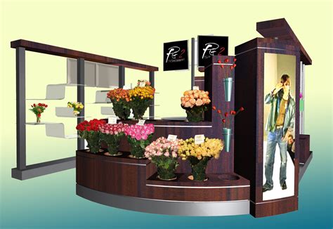 Flower Kiosk Outdoor Flower Shop Display And Mall Florists For Sale
