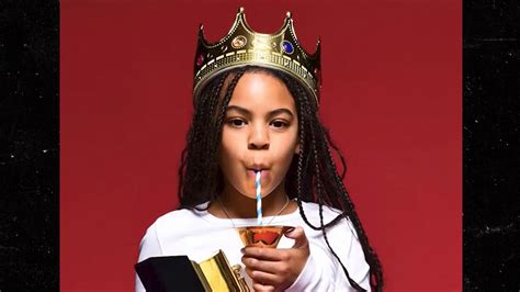 Blue Ivy Wears Crown Drinks Out Of Her First Grammy Award The Spotted Cat Magazine