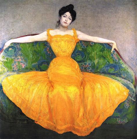 Woman In A Yellow Dress By Max Kurzweil My Daily Art Display