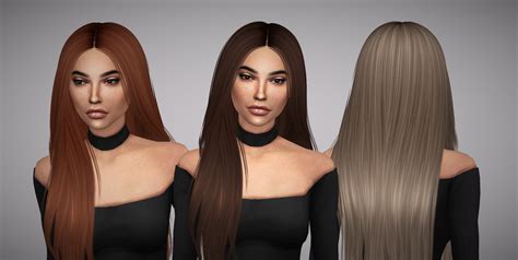 Nightcrawler Let Loose Retexture Sims Hair Loose Hairstyles Sims