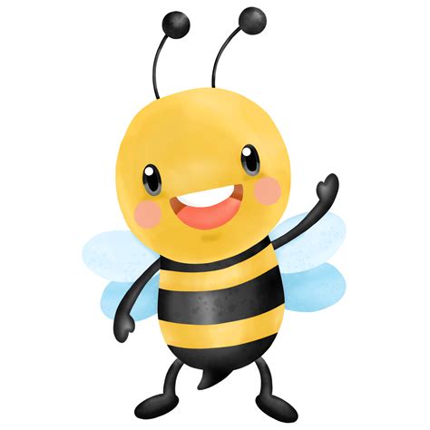 Honey Bee Watercolor Clipart 9347342 Png