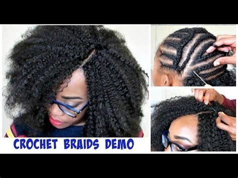 Check out this amazing hairdo! WATCH ME DO CROCHET BRAIDS! Invisible Part Method w ...