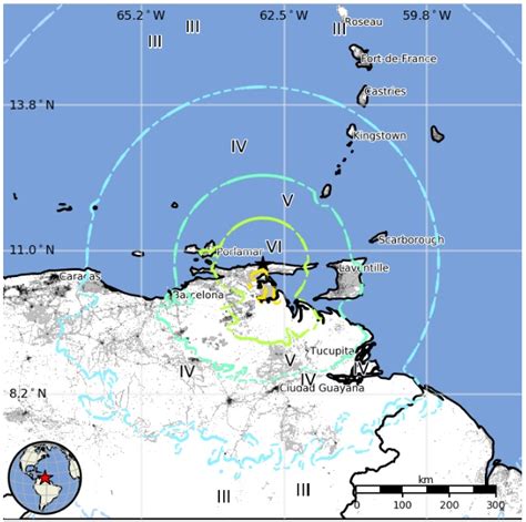 Very Strong M7 3 Earthquake Hits Venezuela At Intermediate Depth The Watchers