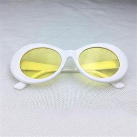 Kurt Cobain Sunglasses Clout Goggles Y2k Gogy Oval Round 80s Etsy