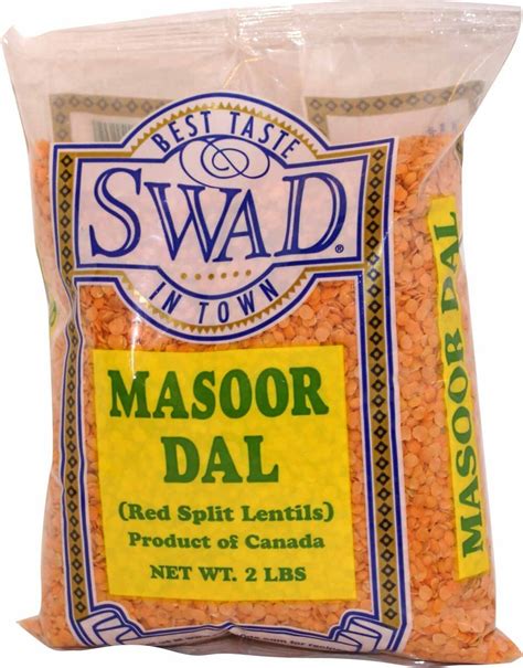 Swad Masoor Dal Red Split Lentils 2 Lb 907 Grams Bazaardesi