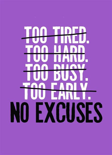 No Excuses Tank Purple Triblend Racer Excuses Quotes