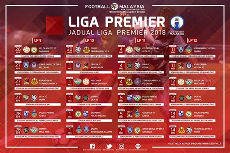 The season began on 20 january and concluded on 28 october 2017. Jadual Perlawanan Liga Super dan Liga Perdana Malaysia ...