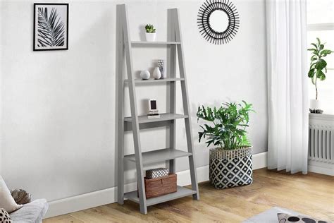 Birlea Dayton Ladder Style Bookcase Shelving - Grey Buy floating wall shelves and get the best deals at the lowest prices on ebay!