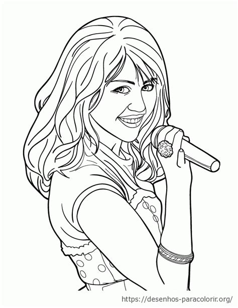 Hannah Montana Para Colorir Inesquec Veis Desenhos