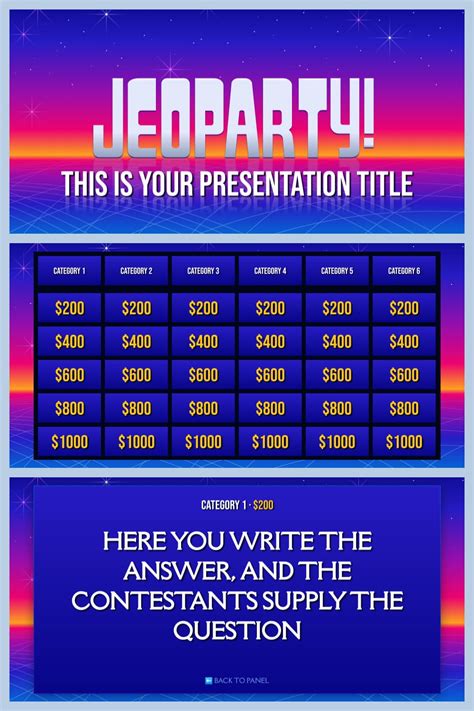 Power Point Jeopardy Template