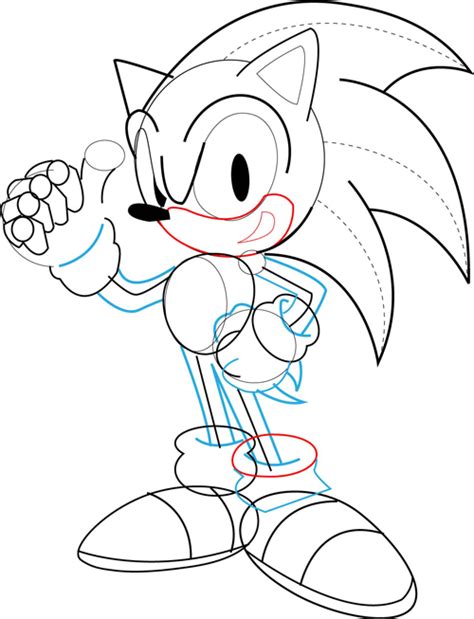 How To Draw Sonic The Hedgehog In Easy Drawing Tutorial How To Draw