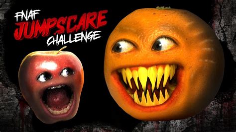 Annoying Orange Fnaf Jumpscare Challenge Shocktober Youtube