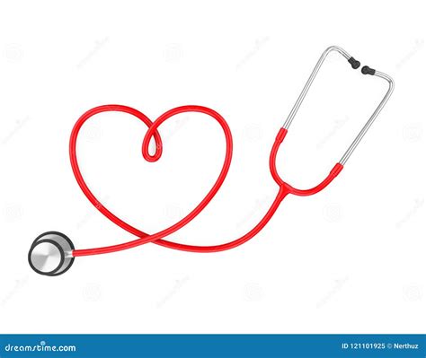 Heart Shaped Stethoscope Stock Illustrations 132 Heart Shaped