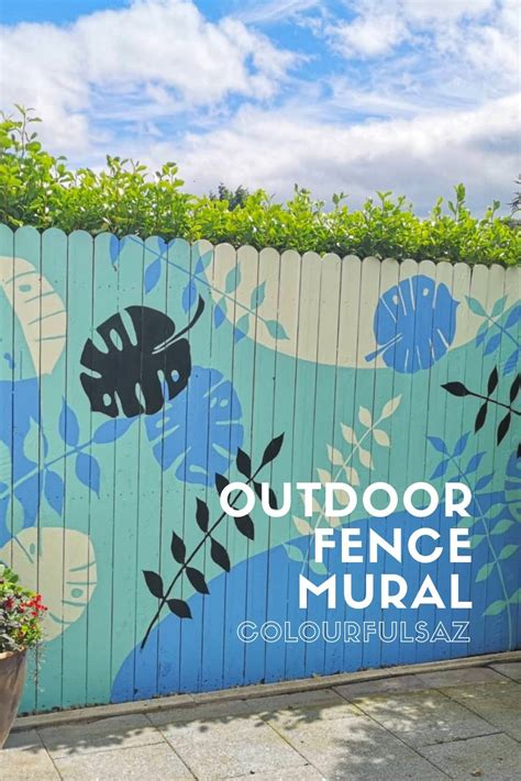 Outdoor Fence Mural Outdoor Wall Paint Mural Wall Art Garden Mural