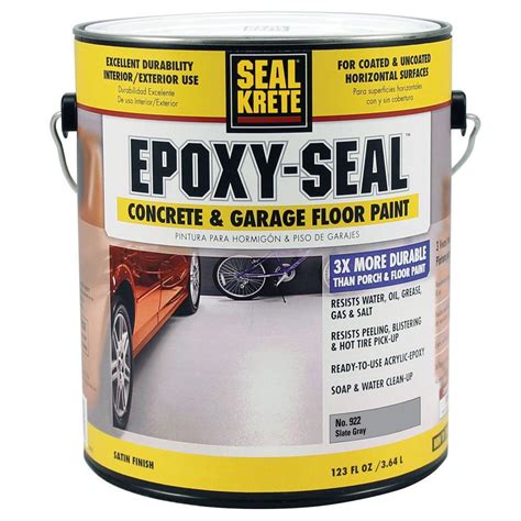 Seal Krete Epoxy Seal Slate Gray 922 1 Gal Concrete And Garage Floor