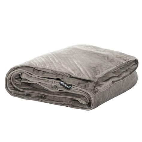 Quilted Weighted Blanket + Removable Cover // 20 lbs ...