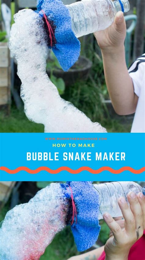 How To Make A Bubble Snake Maker Bubble Snake Rainbow Bubbles Bubbles