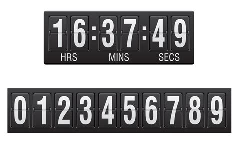 scoreboard countdown timer vector illustration - Download Free Vectors ...