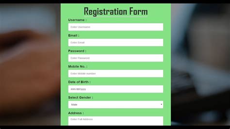 Bootstrap Registration Form In Hindihow To Create Responsive