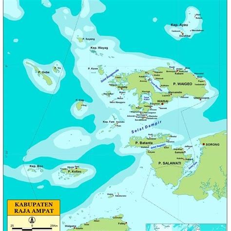 Geographical Position And The Terrytory Of Raja Ampat Regency West
