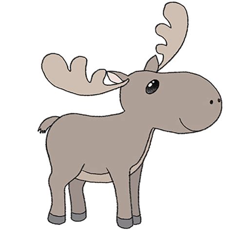 How To Draw A Moose Easy Drawing Tutorial For Kids