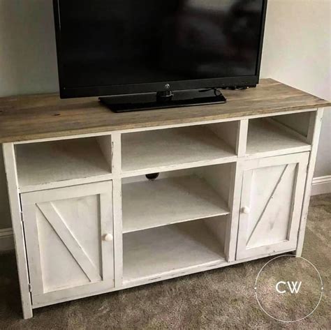 Barn Door Farmhouse Style Tv Stand Built By Craftywoodworks Here In