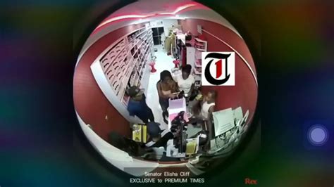 full video of how nigerian senator elisha abbo slaps woman inside abuja sex toy shop youtube