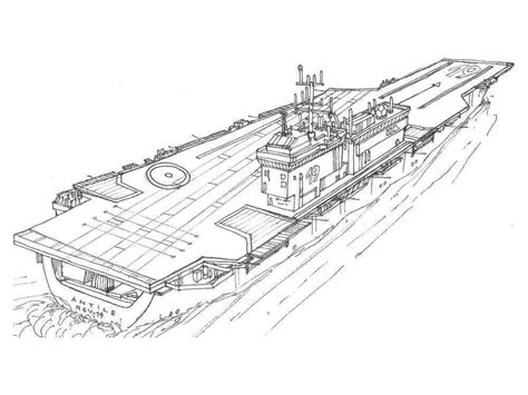 Aircraft Carrier Coloring Pages Coloring Home