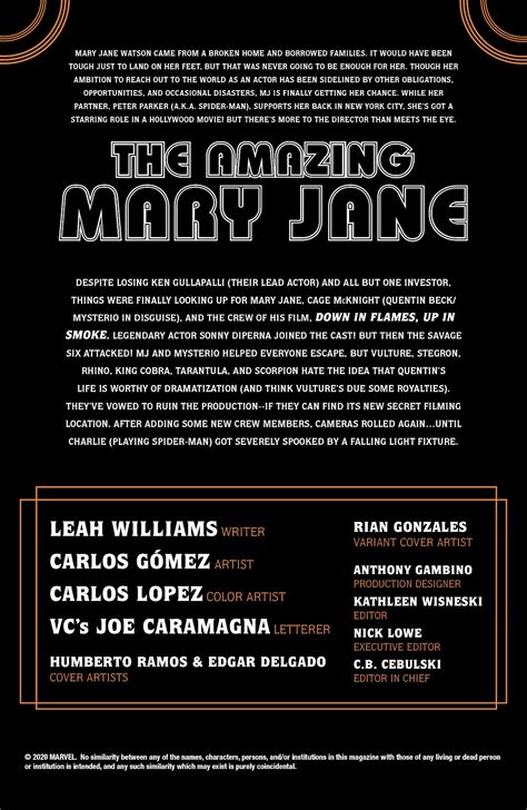 Read Online Amazing Mary Jane Comic Issue