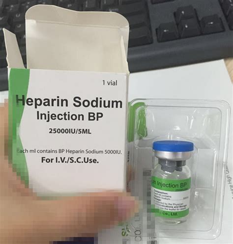 Heparin Sodium 25 000 I U Ml Solution For Injection Or Concentrate