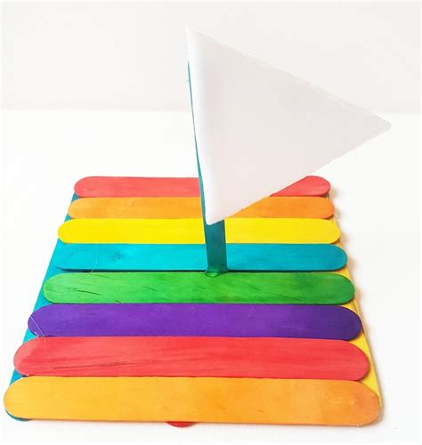 Easy Rainbow Craft Floating Raft