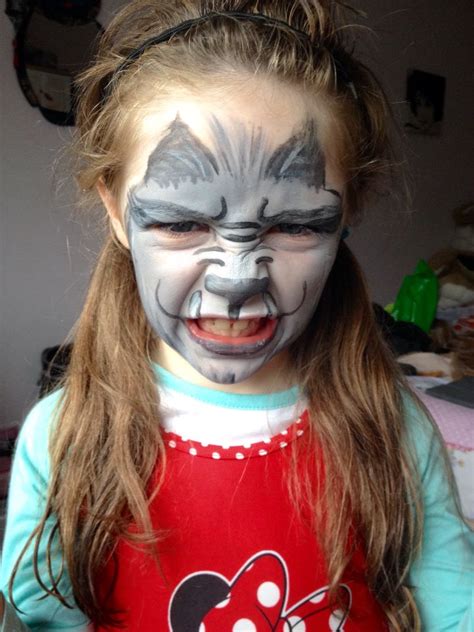 Werewolf Face Painting For Halloween Werewolf Face Paint Halloween