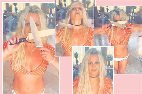 Britney Spears Releases Another Video Of Herself Dancing With Two Large Knives OMG The Hiu