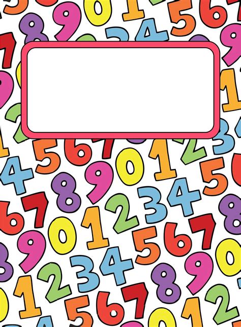 Free Printable Math Binder Covers