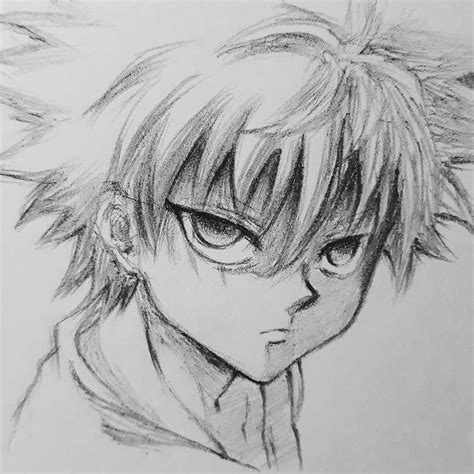 Killua Zoldyck Sketch Naruto Sketch Anime Drawing Styles Anime