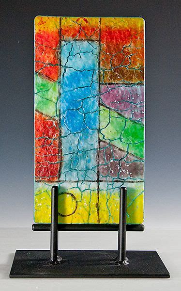 4 X 9 Fused Glass Abstract By Nancy Cann Fused Glass Panel Fused Glass Wall Art Glass