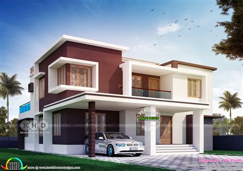 Looking for catchy & soothing colors to use in your professional design project? 4 bedroom 2050 sq-ft flat roof contemporary - Kerala home ...