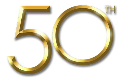 Golden 50th Png Photo Png Mart