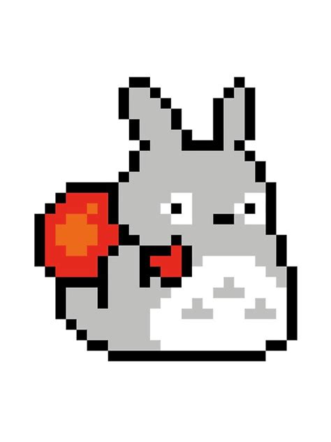 Pixel Art Totoro Pixel Art