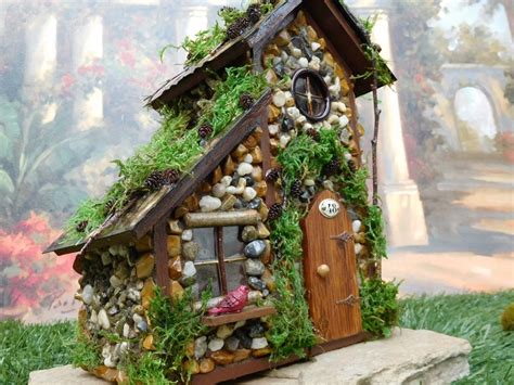 Fairy House With Solar Lights Fairy Cottage Outdoor Fairy Etsy