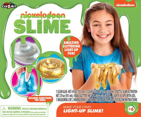 Make Flashing Glowing Slime With Nickelodeon Light Up Slime The Toy