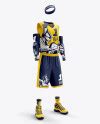 Download Men's Full Basketball Kit with V-Neck Jersey Mockup (Hero ...
