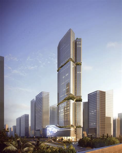 Aedas New Commercial Complex In Shenzhen Reveals Chinese Bamboo Totem